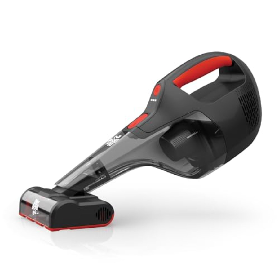 Car Vacuum Cleaner - เครื่องดูดฝุ่นแบบมือถือไร้สายสำหรับทำความสะอาดรถยนต์ ตัวเครื่องทำจากพลาสติก ABS สีดำ มอเตอร์ 16V