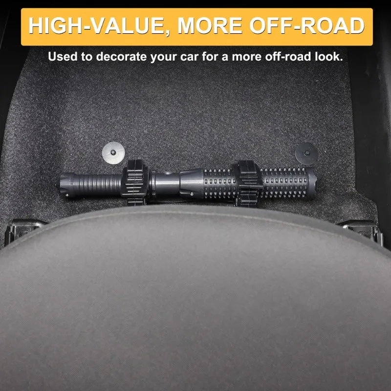 Car Accessories Under 1000 - สำหรับรถยนต์เฟียต 500 ปี 2016-2024 ที่ยึดไฟฉายใต้เบาะรถยนต์ ทำจากอลูมิเนียมอัลลอยด์
