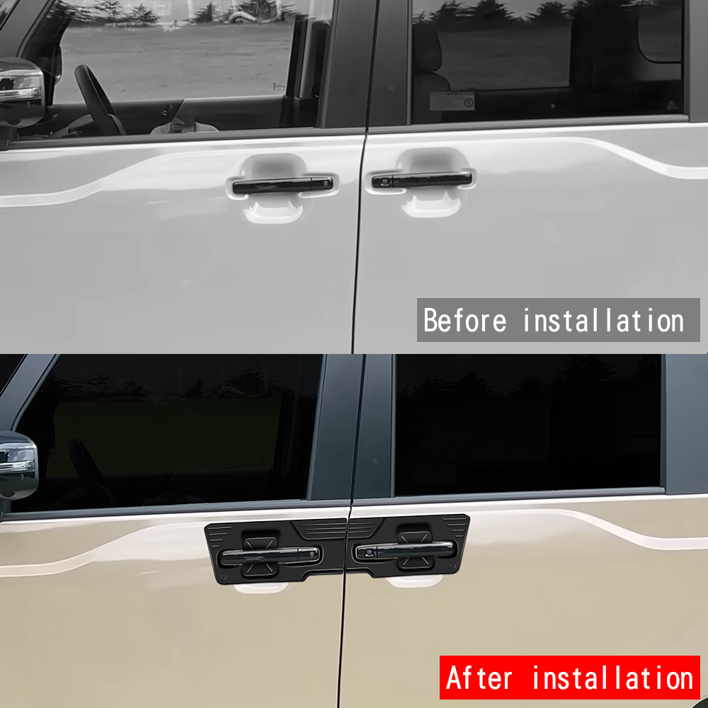 Car Door Handle Protector - ฝาครอบป้องกันรอยขีดข่วนประตูด้านนอกสำหรับรถยนต์มิตซูบิชิ เดลิก้า มินิ 2026 ผลิตจาก ABS