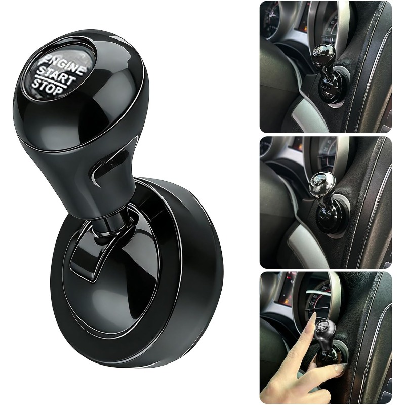 Car Accessories For Inside - จอยสติ๊กตกแต่งสไตล์เรโทร ปุ่มสตาร์ทแบบกดครั้งเดียว คันโยกสตาร์ทแบบกด อุปกรณ์ตกแต่งภายในรถยนต์ ของขวัญสำหรับรถยนต์