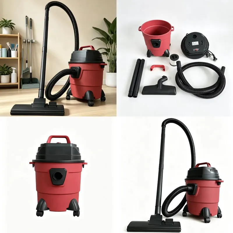 Car Vacuum Cleaner - เครื่องดูดฝุ่นแบบถัง 15 ลิตร 1200 วัตต์ สำหรับทำความสะอาดพรม