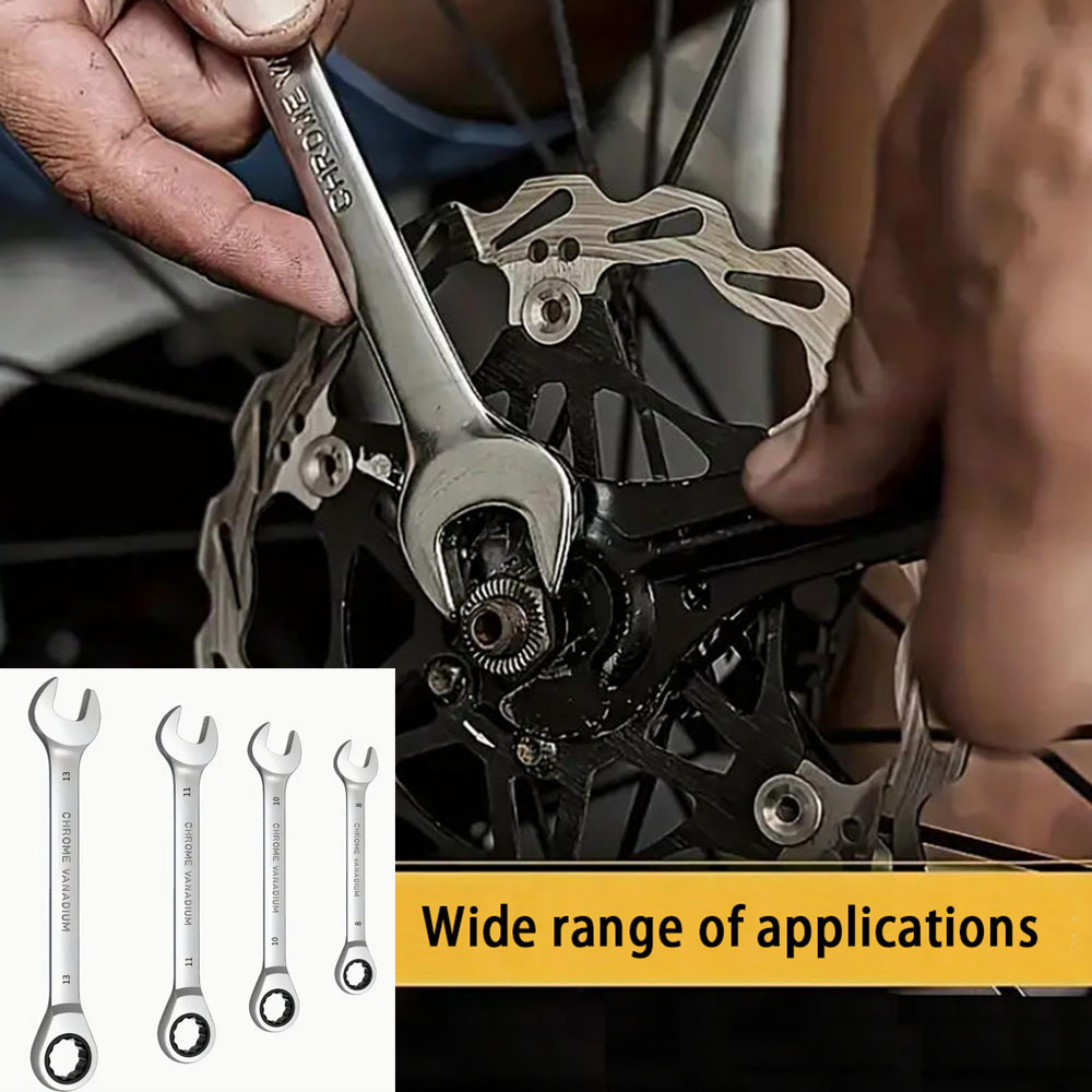 Car Accessories Job - ชุดประแจอเนกประสงค์แบบมีวงล้อ 4 ชิ้น/ชุด ชุดเครื่องมือซ่อมรถยนต์ ชุดเครื่องมือช่าง งานยานยนต์