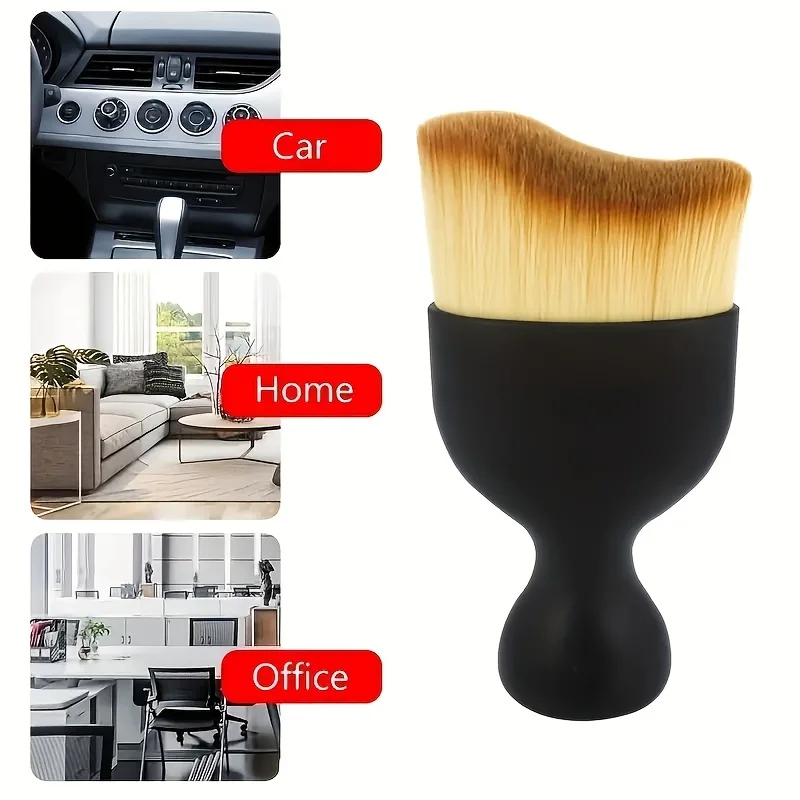 Car Detailing Brush - แปรงทำความสะอาดภายในรถยนต์ 1/4 ชิ้น แปรงทำความสะอาดช่องแอร์ ขนแปรงนุ่ม กำจัดฝุ่น
