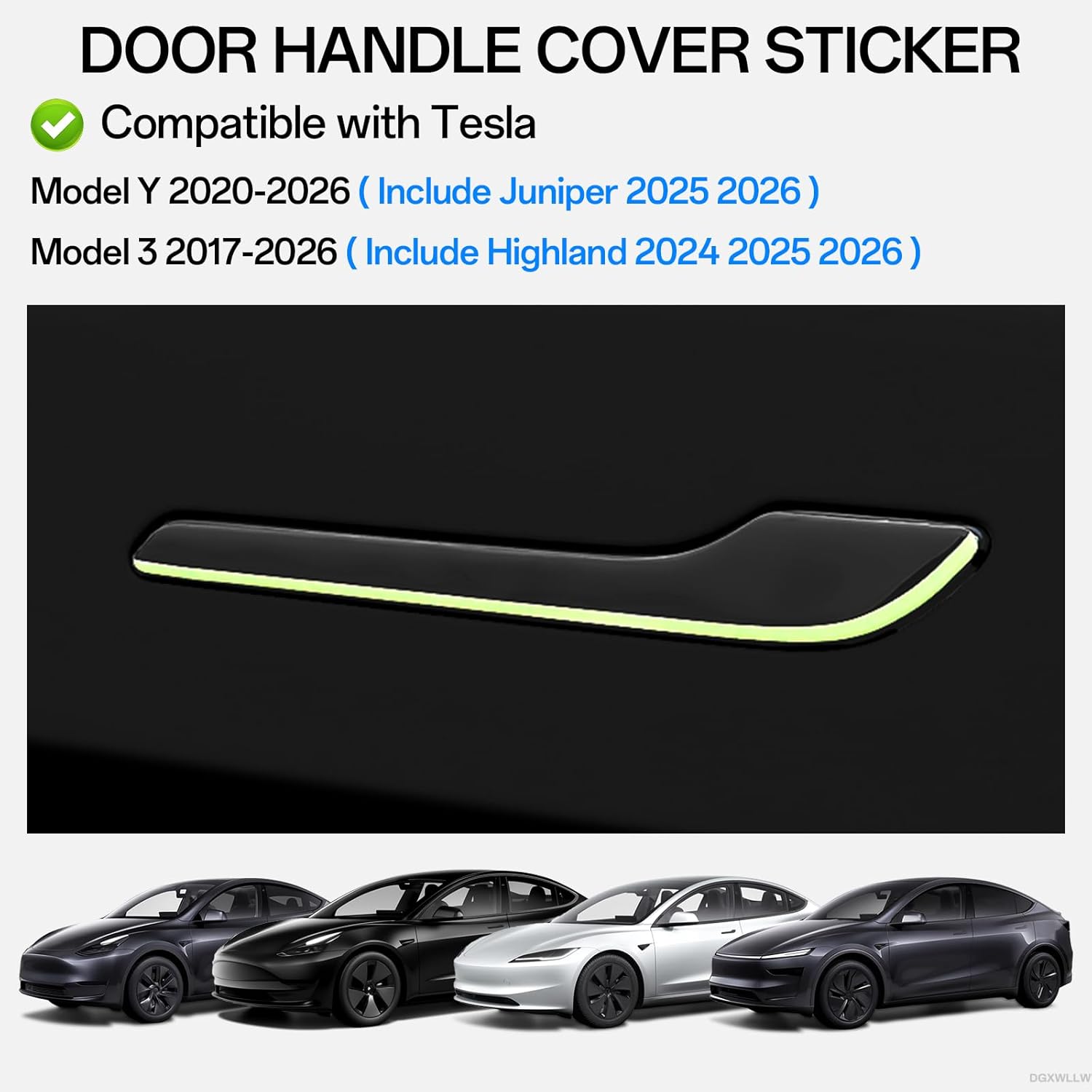 สติกเกอร์ติดรถยนต์เทสล่า รุ่น  - Car Door Handle Protector บทวิจารณ์และราคา