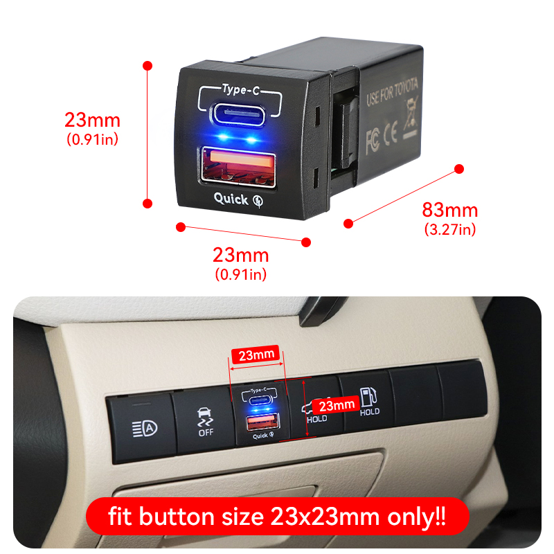 48W QC3.0ที่ชาร์จความเร็วสูง U - Car Accessories Qc บทวิจารณ์และราคา