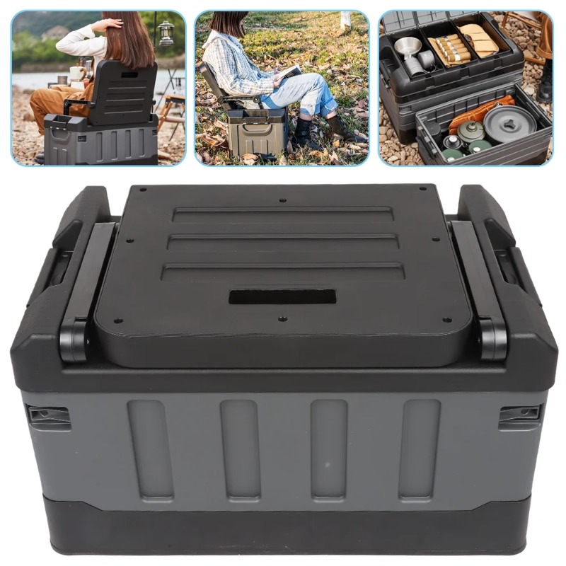 กล่องเก็บของแบบพับได้ขนาดใหญ่แ - Car Trunk Organizer บทวิจารณ์และราคา