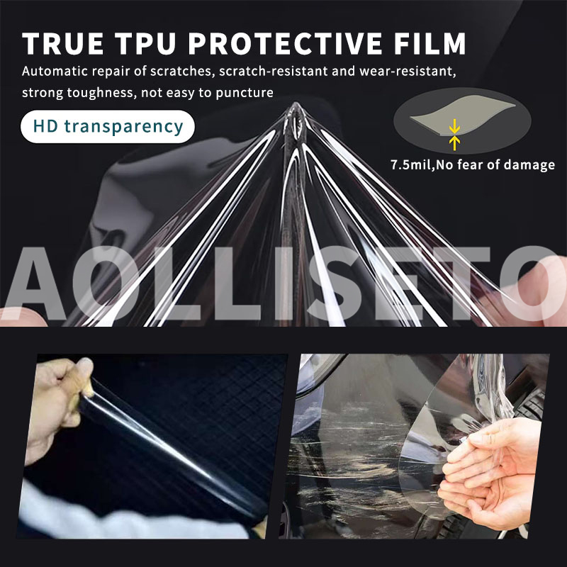 TPU ป้องกันฟิล์มสติกเกอร์กึ่งใ - Car Door Handle Protector บทวิจารณ์และราคา