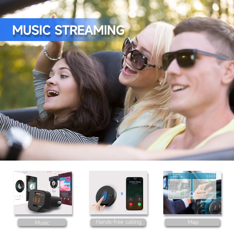 C23 บลูทูธ 5.1 รถ MP3 True Wir - Car Accessories Qc บทวิจารณ์และราคา