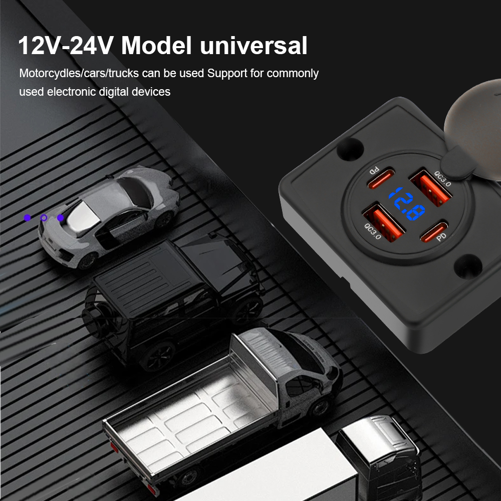 KEBIDUMEI PD+QC 4 พอร์ตที่ชาร์ - Car Accessories Qc บทวิจารณ์และราคา