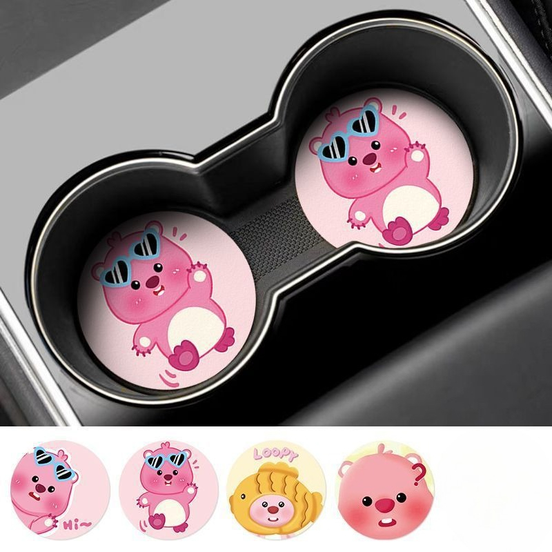 แผ่นรองแก้วลายการ์ตูน Loopy Cr - Car Accessories For Inside บทวิจารณ์และราคา