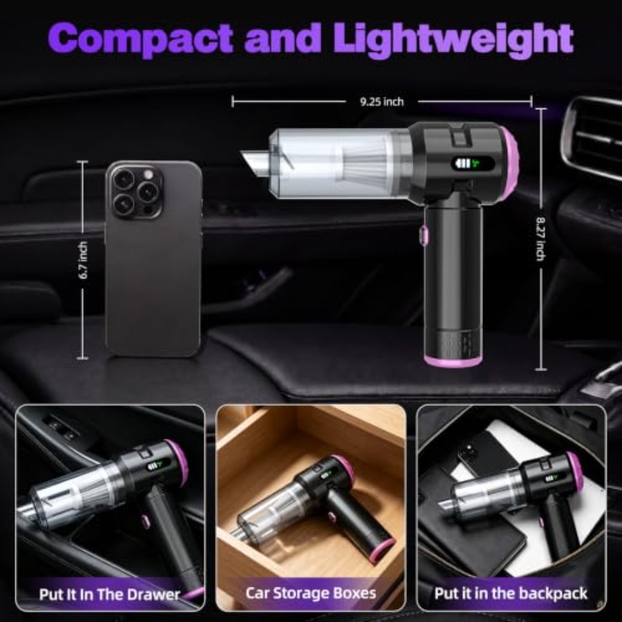 เครื่องดูดฝุ่นแบบมือถือสำหรับร - Car Vacuum Cleaner บทวิจารณ์และราคา