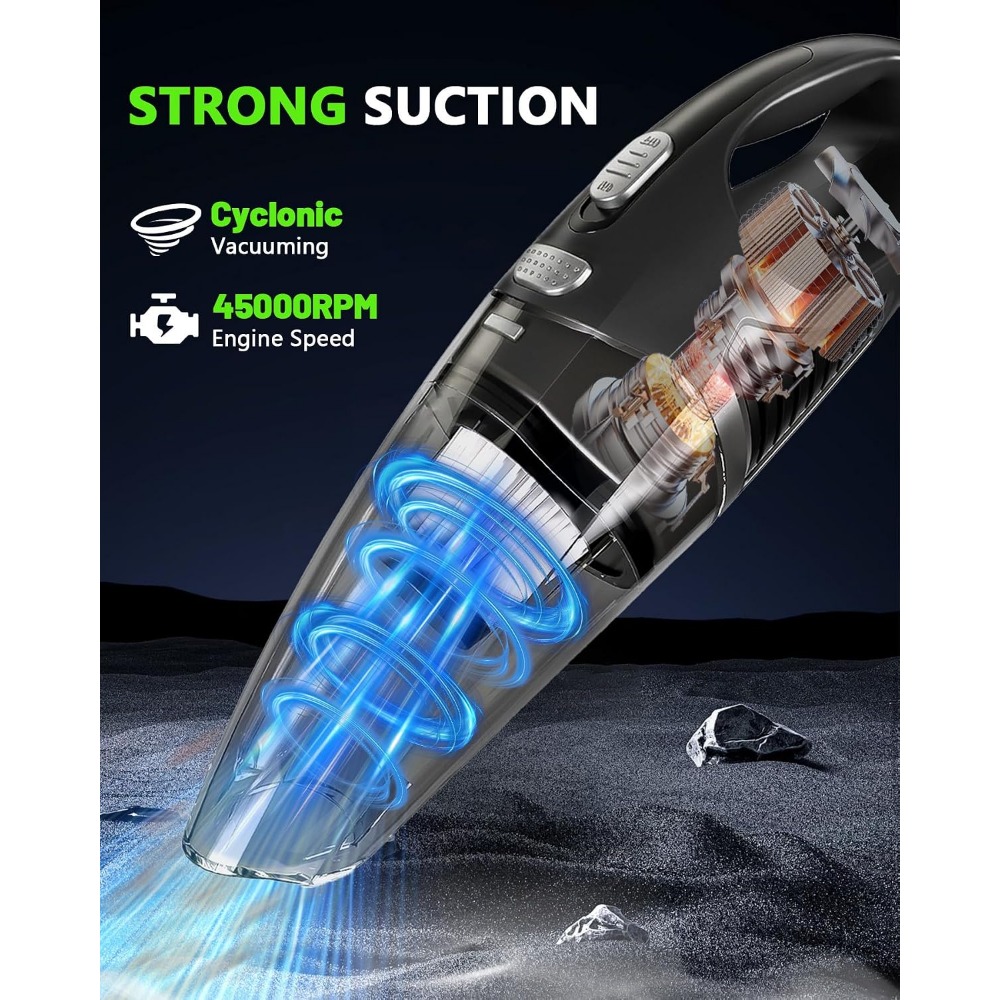 เครื่องดูดฝุ่นแบบไร้สายชนิดมือ - Car Vacuum Cleaner บทวิจารณ์และราคา
