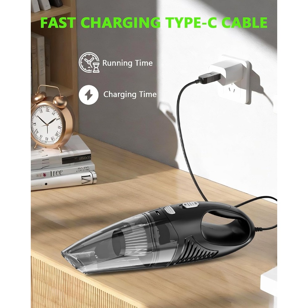 เครื่องดูดฝุ่นแบบไร้สายชนิดมือ - Car Vacuum Cleaner บทวิจารณ์และราคา