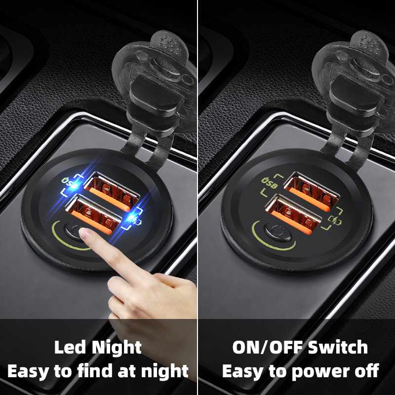 เครื่องชาร์จ USB ในรถ36W QC3.0 - Car Accessories Qc บทวิจารณ์และราคา