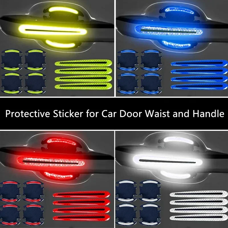สติกเกอร์สะท้อนแสงติดประตูรถยน - Car Door Handle Protector บทวิจารณ์และราคา