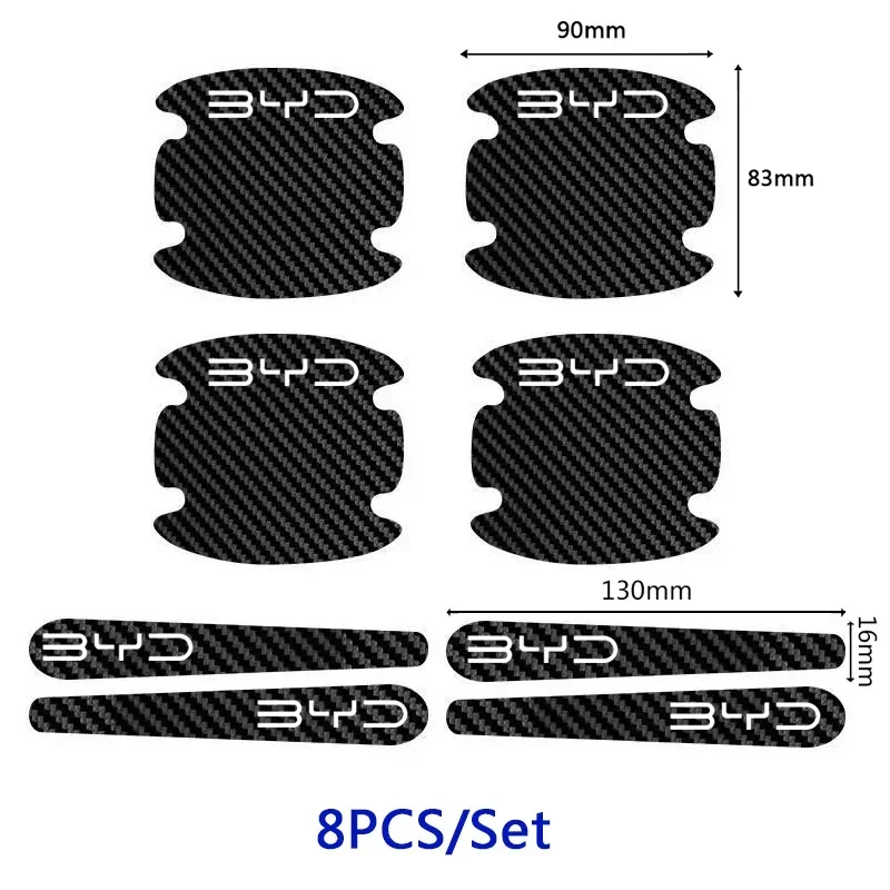 สติ๊กเกอร์กันรอยคาร์บอนไฟเบอร์ - Car Door Handle Protector บทวิจารณ์และราคา
